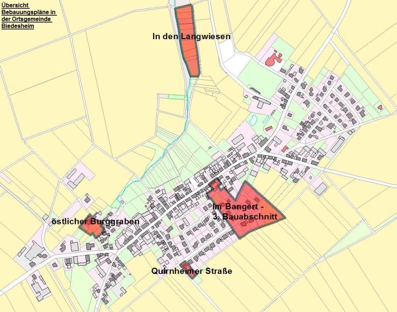 Overview of development plans Biedesheim