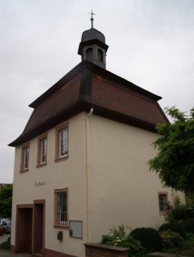Il municipio di Harxheim dall'esterno
