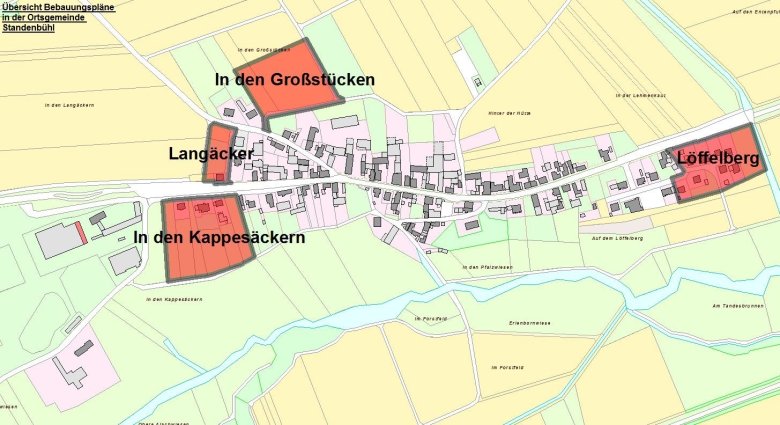 Przegląd planów rozwoju Standenbühl