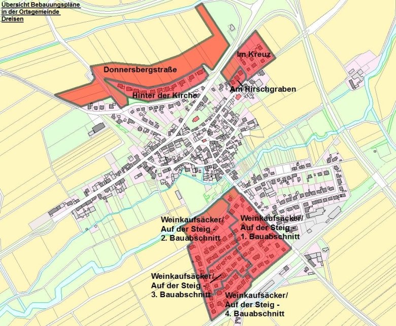 Übersicht Bebauungspläne Dreisen